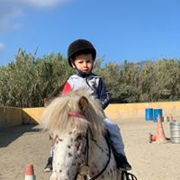 Ranch Siesta Los Rubios horse riding Marbella photo of child on Shetland pony