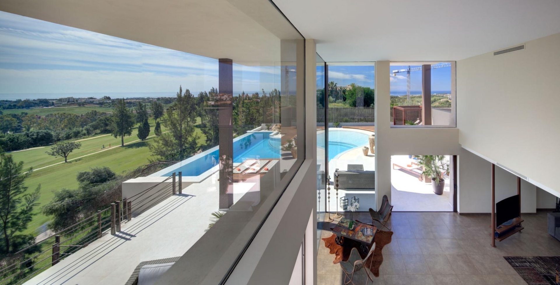 Villa Xtra 8 bed -view to pool and terrace