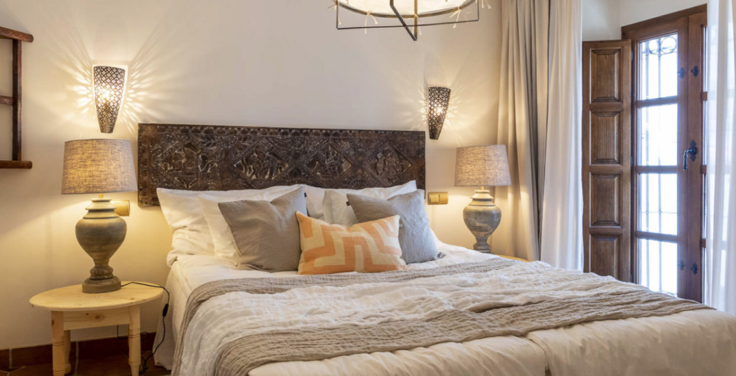 Marbella Townhouse holiday rental stylish bedrooms