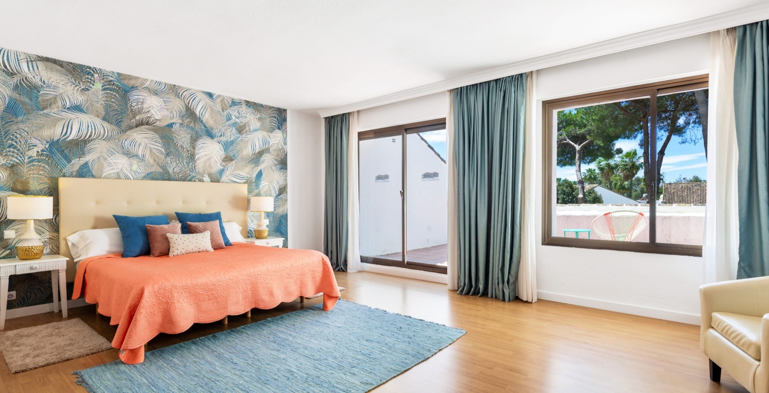 Villa Mar 7 Marbella rental double bedroom with private terrace