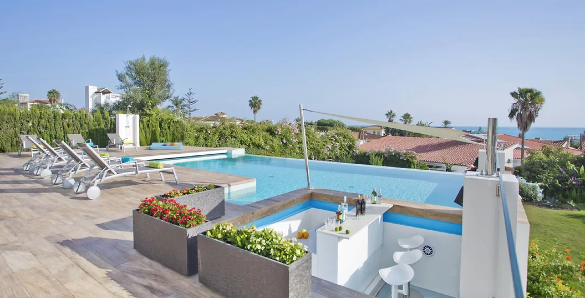 Villa Seaview Marbella 8 bedrooms pool with views