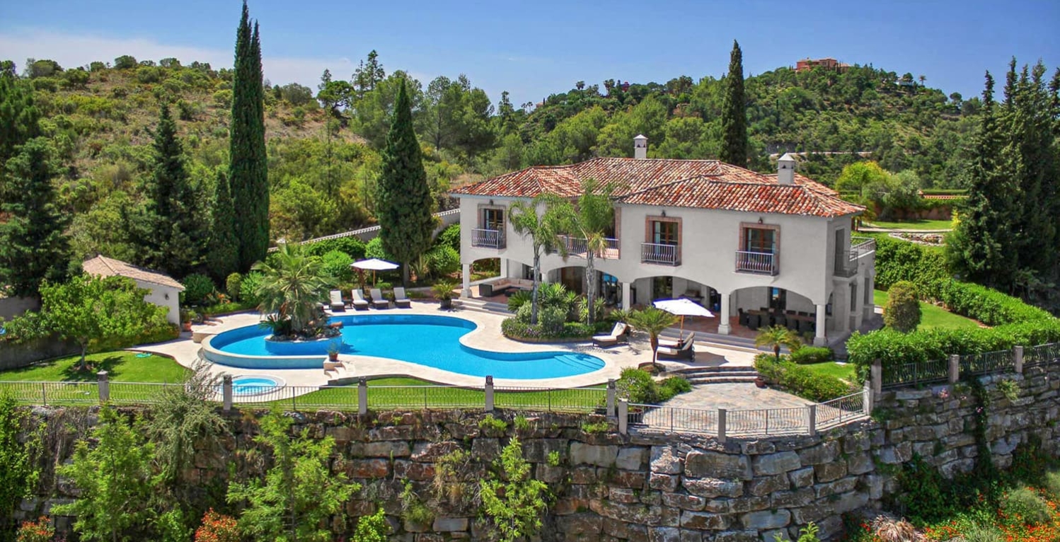 Villa Berna 7 bedroom Marbella – Aerial