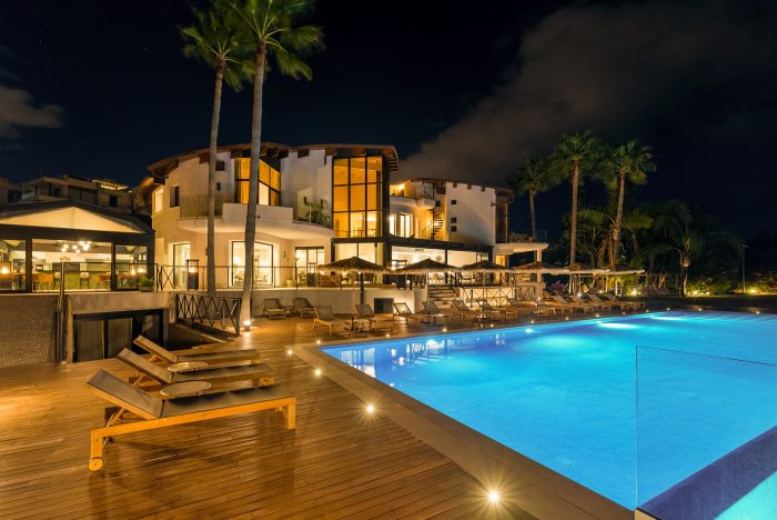 Ultimate Marbella pool at night