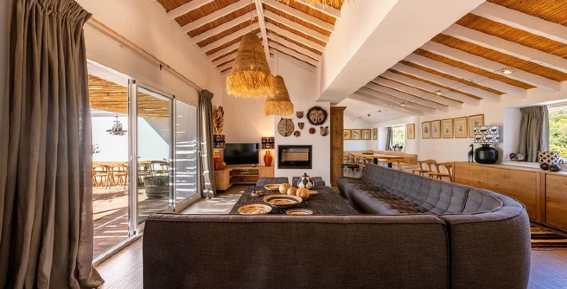Casa Finqua 7 bed Mijas – open-plan lounge