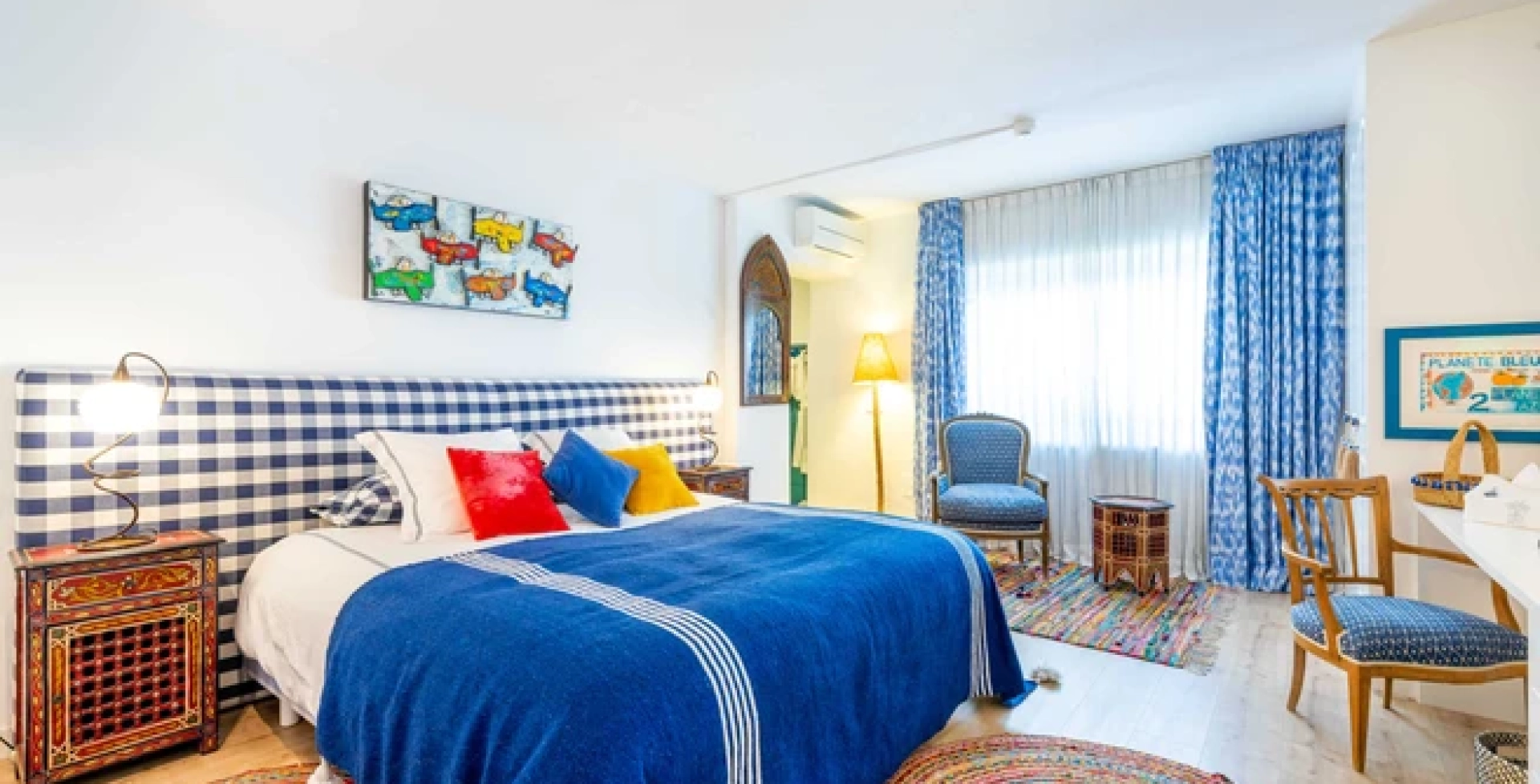 Villa Azul 12 bed Mijas -blue double room