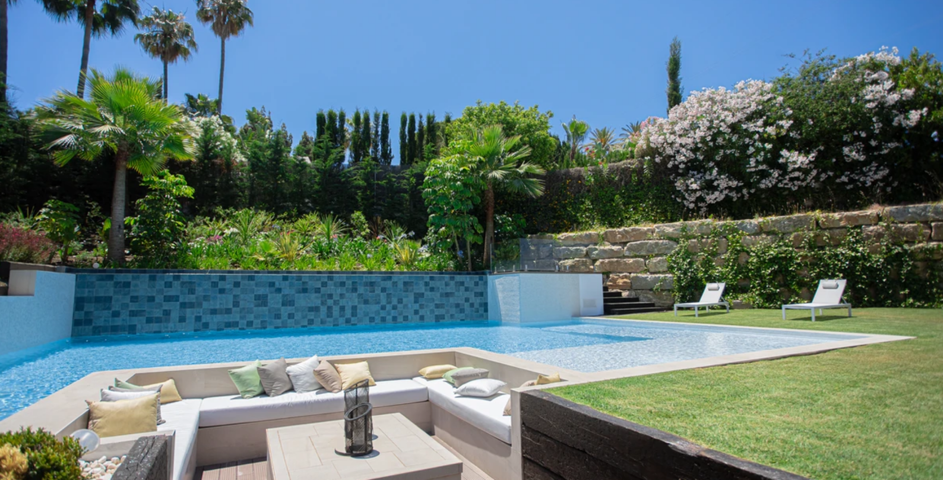 villa tranquility 6 bed marbella pool view 2