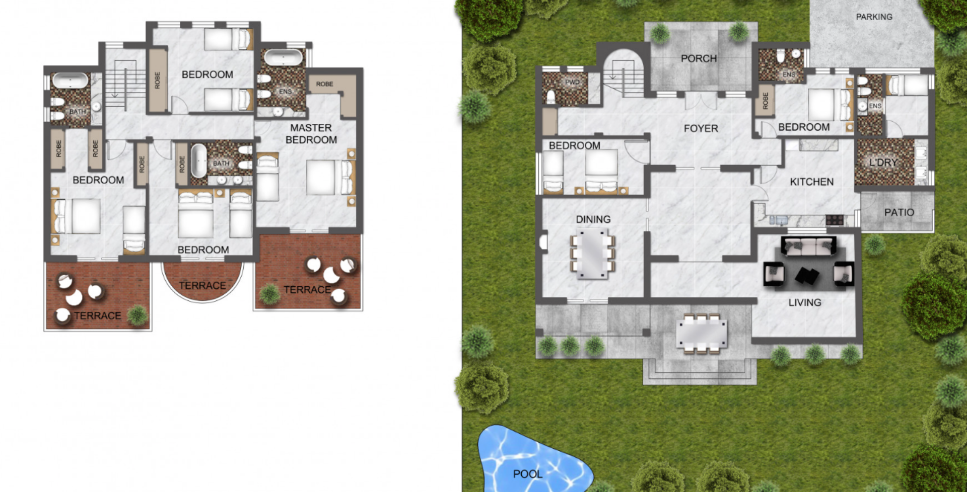 Villa Lir 7 bedrooms floor plan