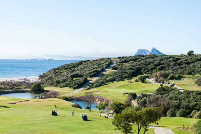 Golf under the sun with views of Gibraltar