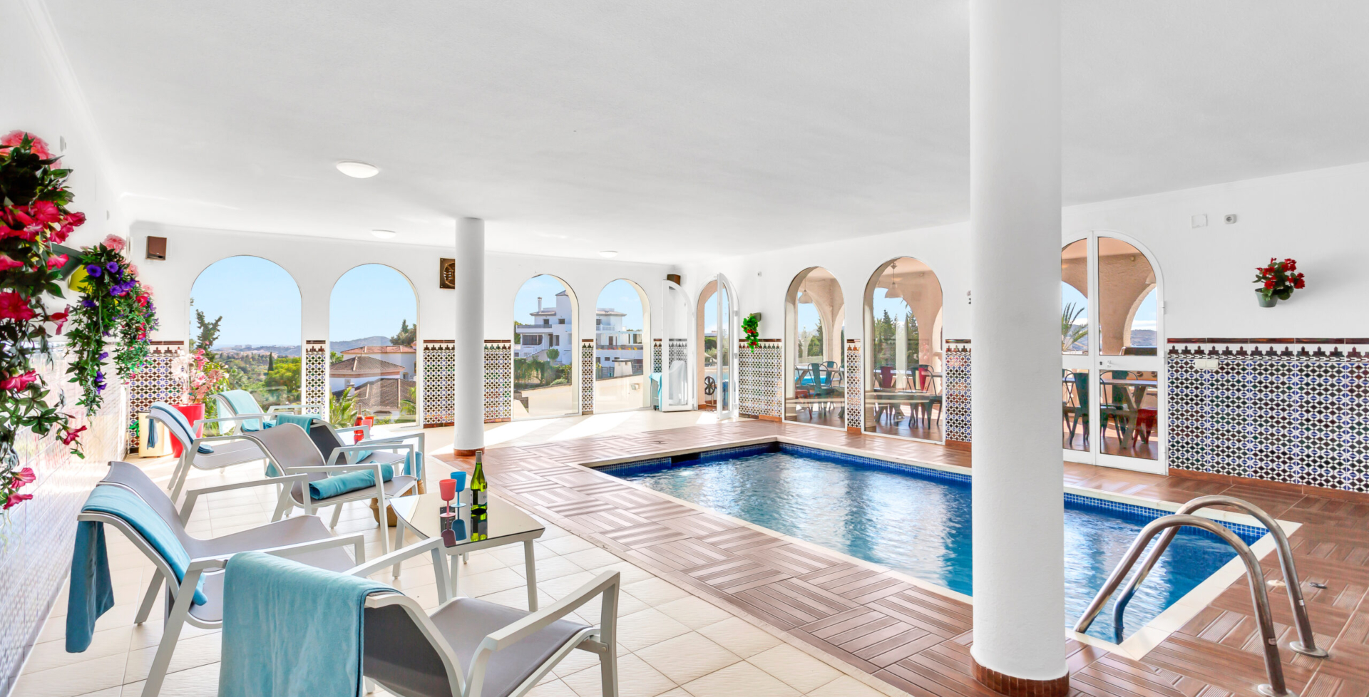 Villa Arcos 12 bedroom rental indoor pool 3