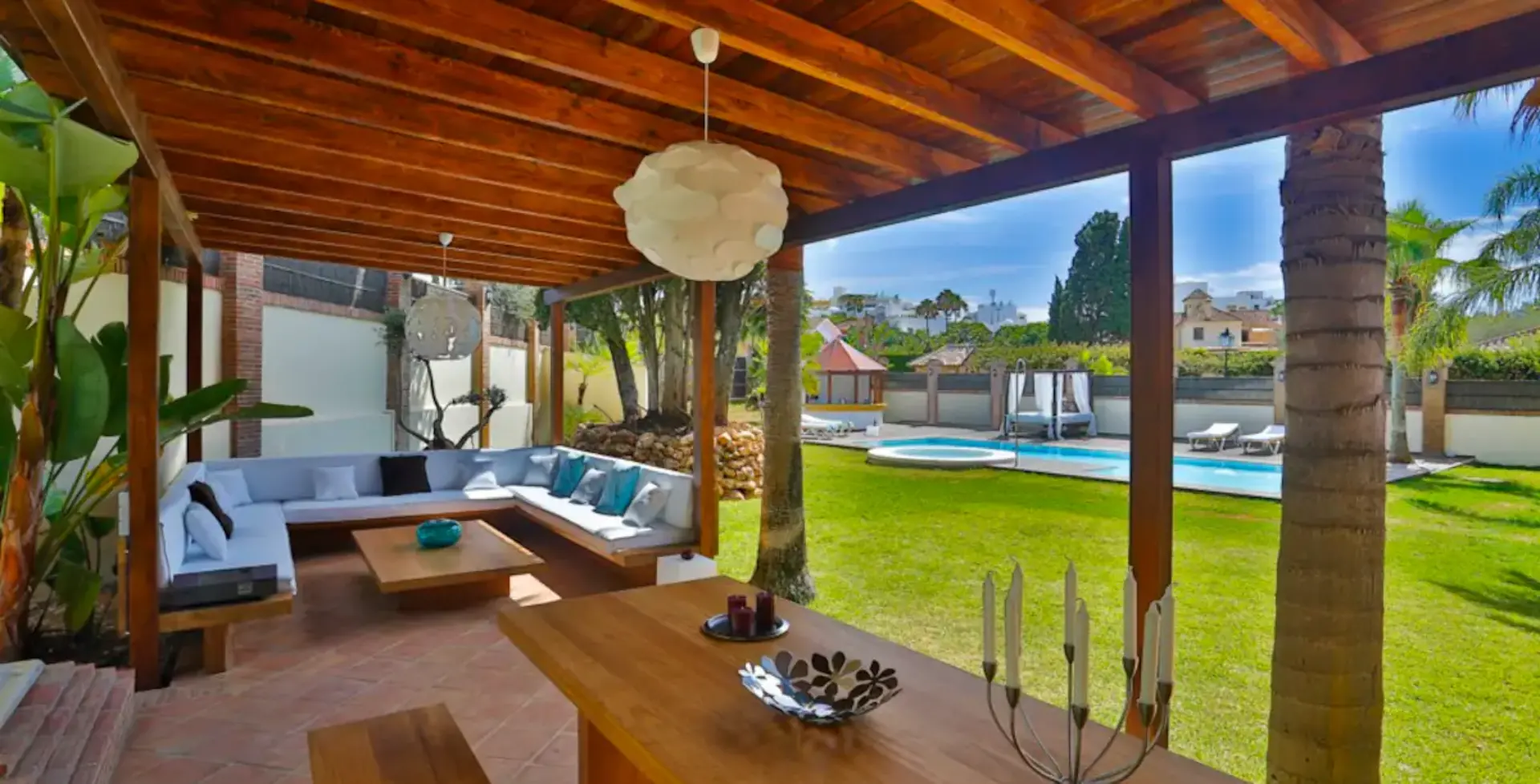 Marbella Mansion rental villa dining