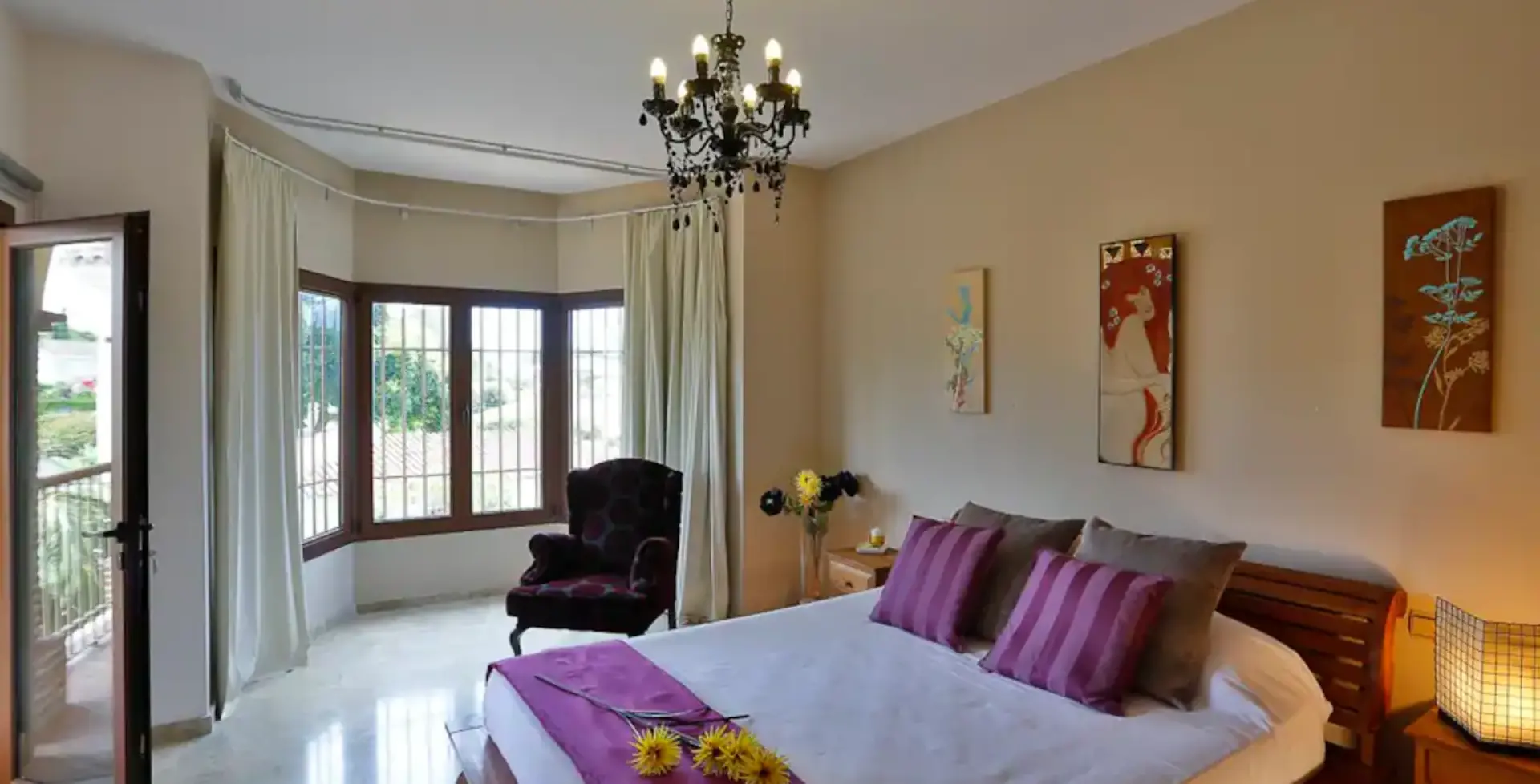 Marbella Mansion rental villa double bedroom 4