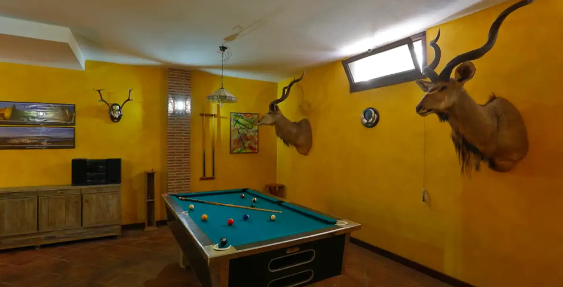 Marbella Mansion rental villa games room