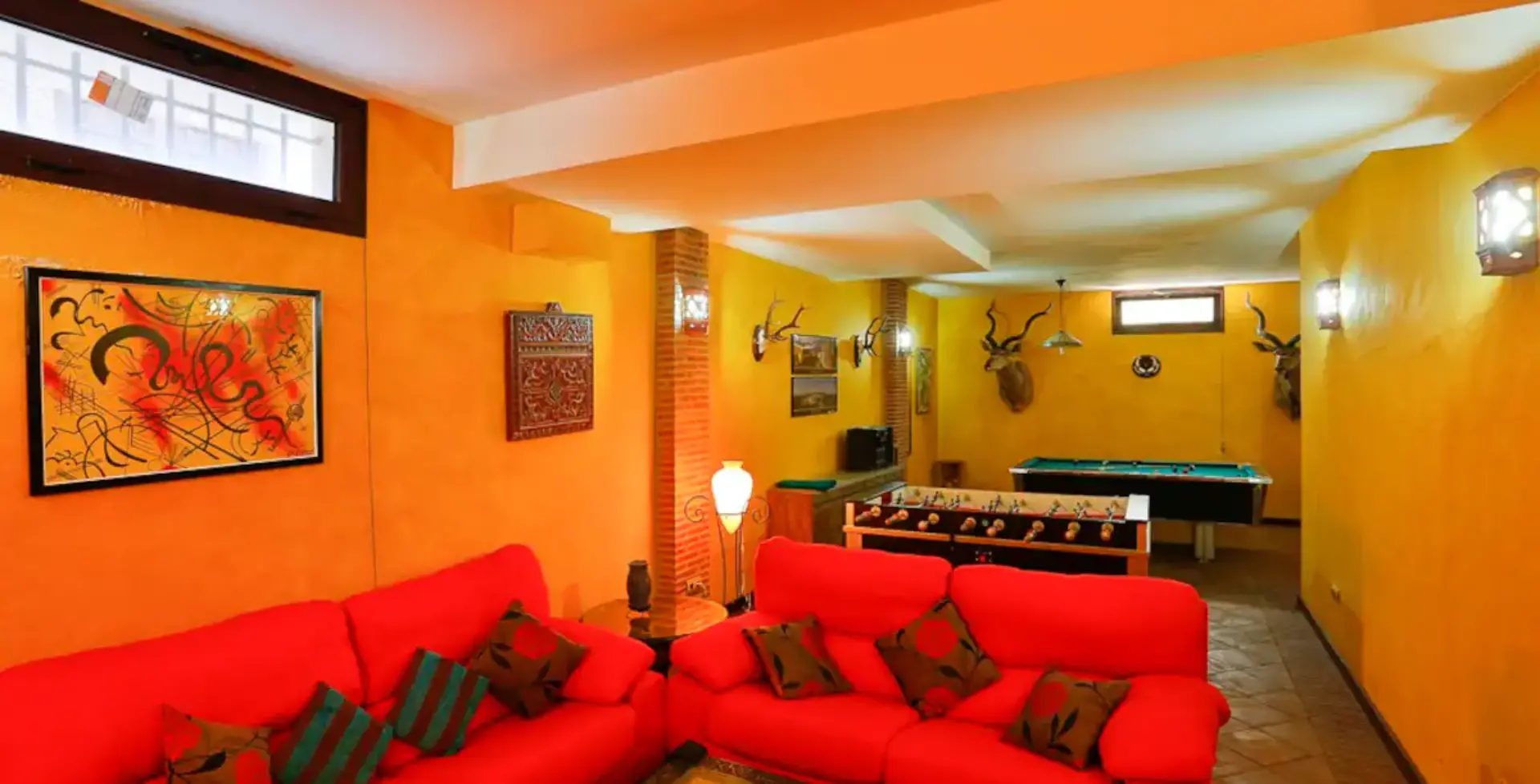 Marbella Mansion rental villa games room 2