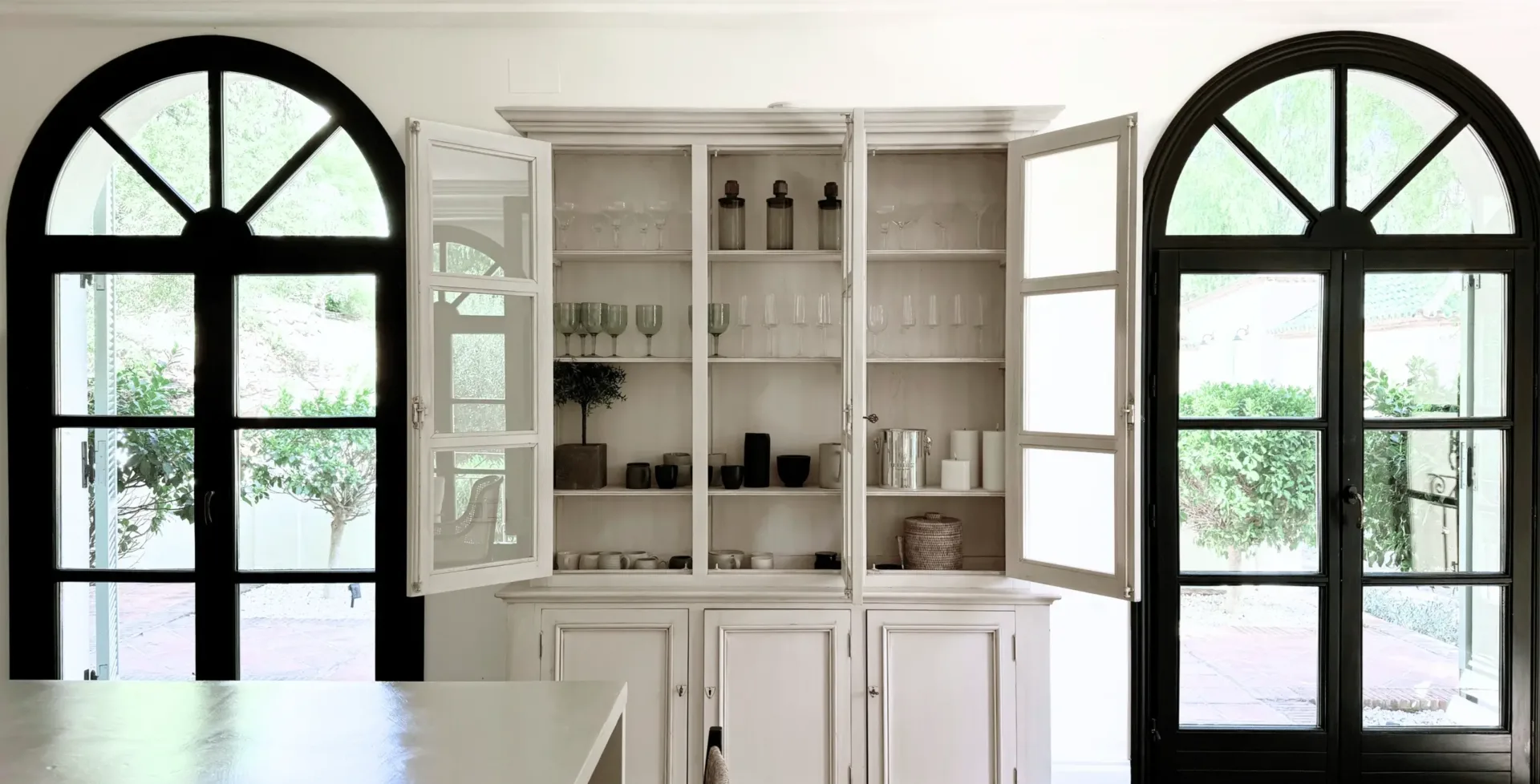 Villa Riviera Marbella view from kitchen