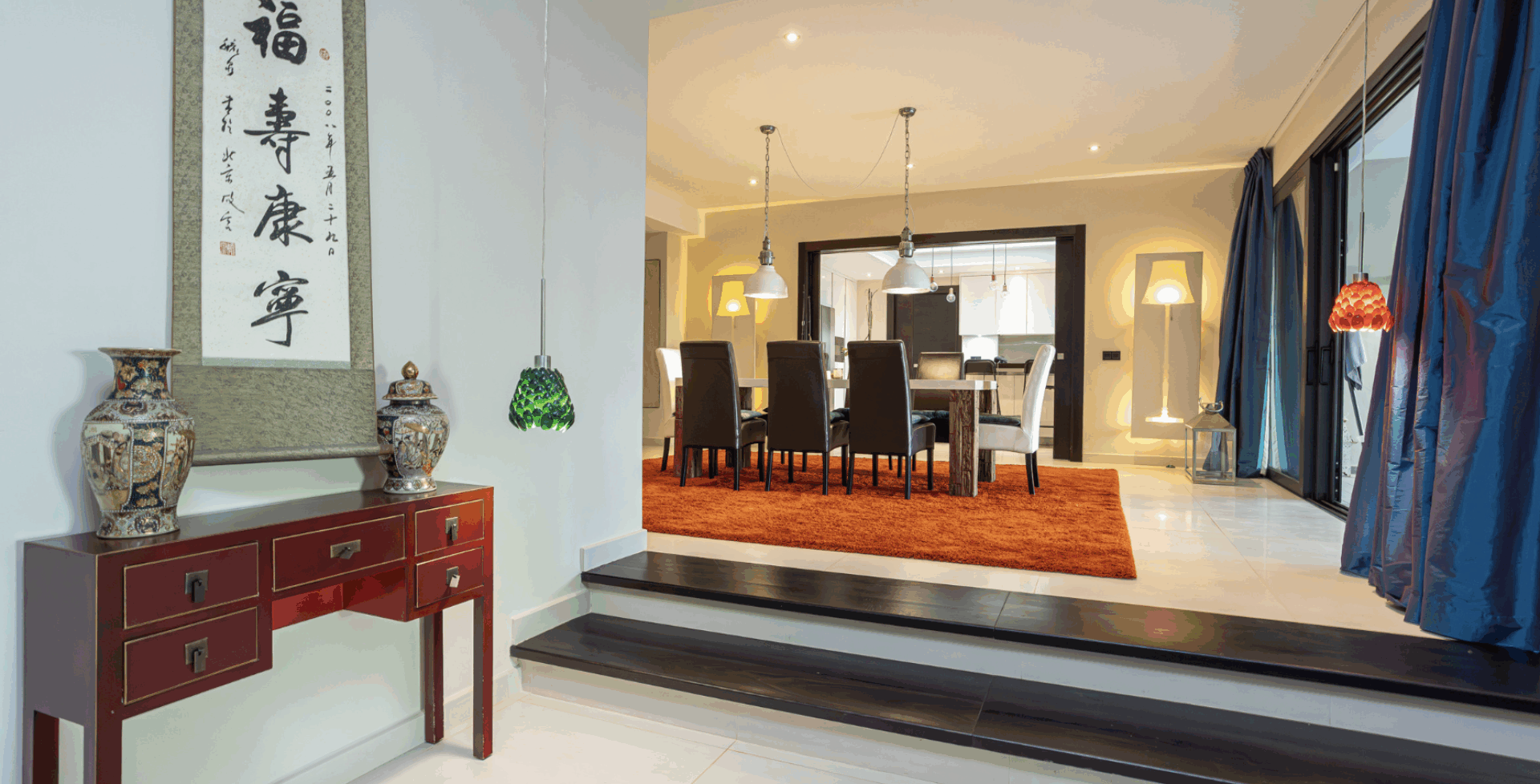 Villa Maji beachfront villa Marbella halls